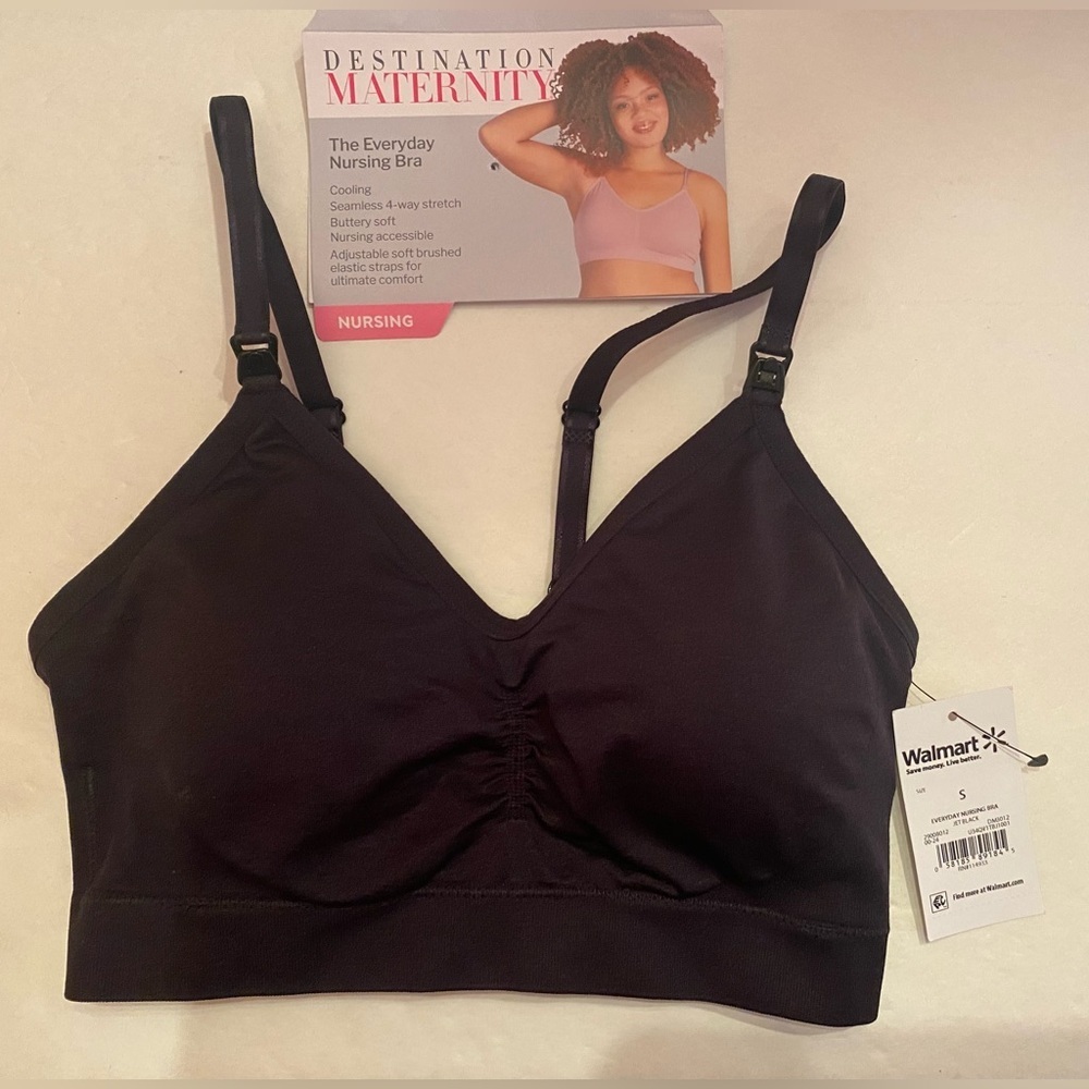 Destination Maternity The Everyday‎ Nursing Bra Black Size Small